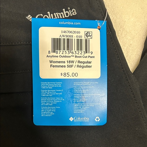 Columbia Black Boot Cut Women’s  Pants - Picture 2 of 5